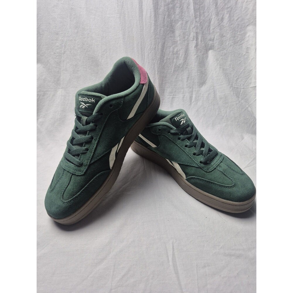 Reebok Forte Lounger Double-Up Women's Sneakers Size 9 Green Suede Shoes
